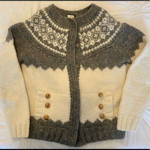 J.Crew Size S Wool/Alpaca Button-Up Cardigan